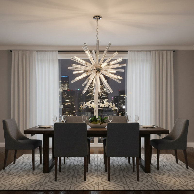 Orren Ellis Tietjen 9-Light Sputnik Sphere Chandelier & Reviews
